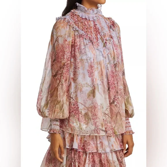 ZIMMERMANN Botanica Smocked Yoke Blouse - Picture 4 of 15